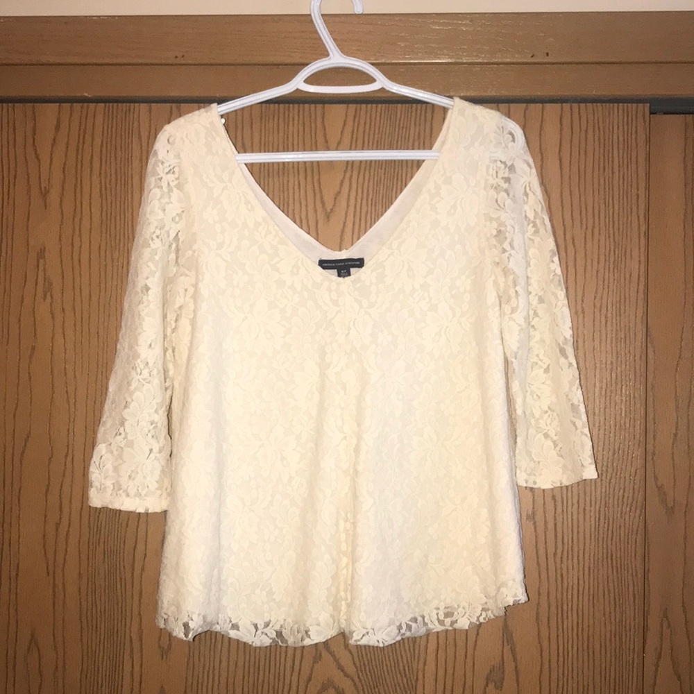 American Eagle Quarter Sleeve Top